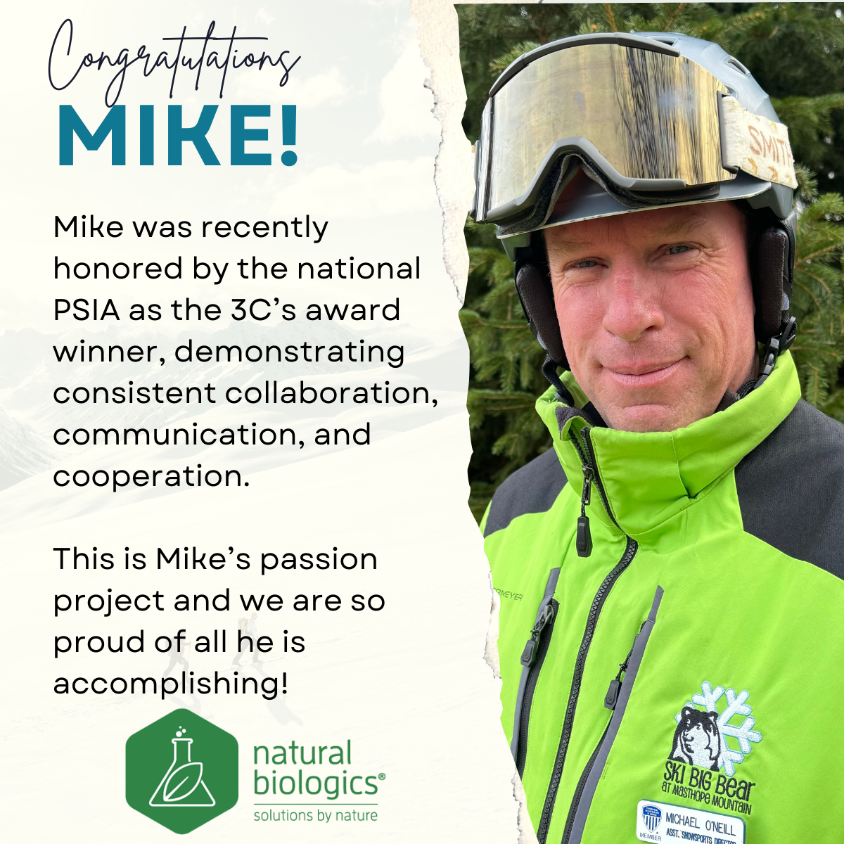 Congratulations Mike!