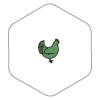 Green chicken icon